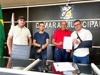Assinatura da Ordem de Serviço para a reforma predial da Câmara Municipal de Feijó