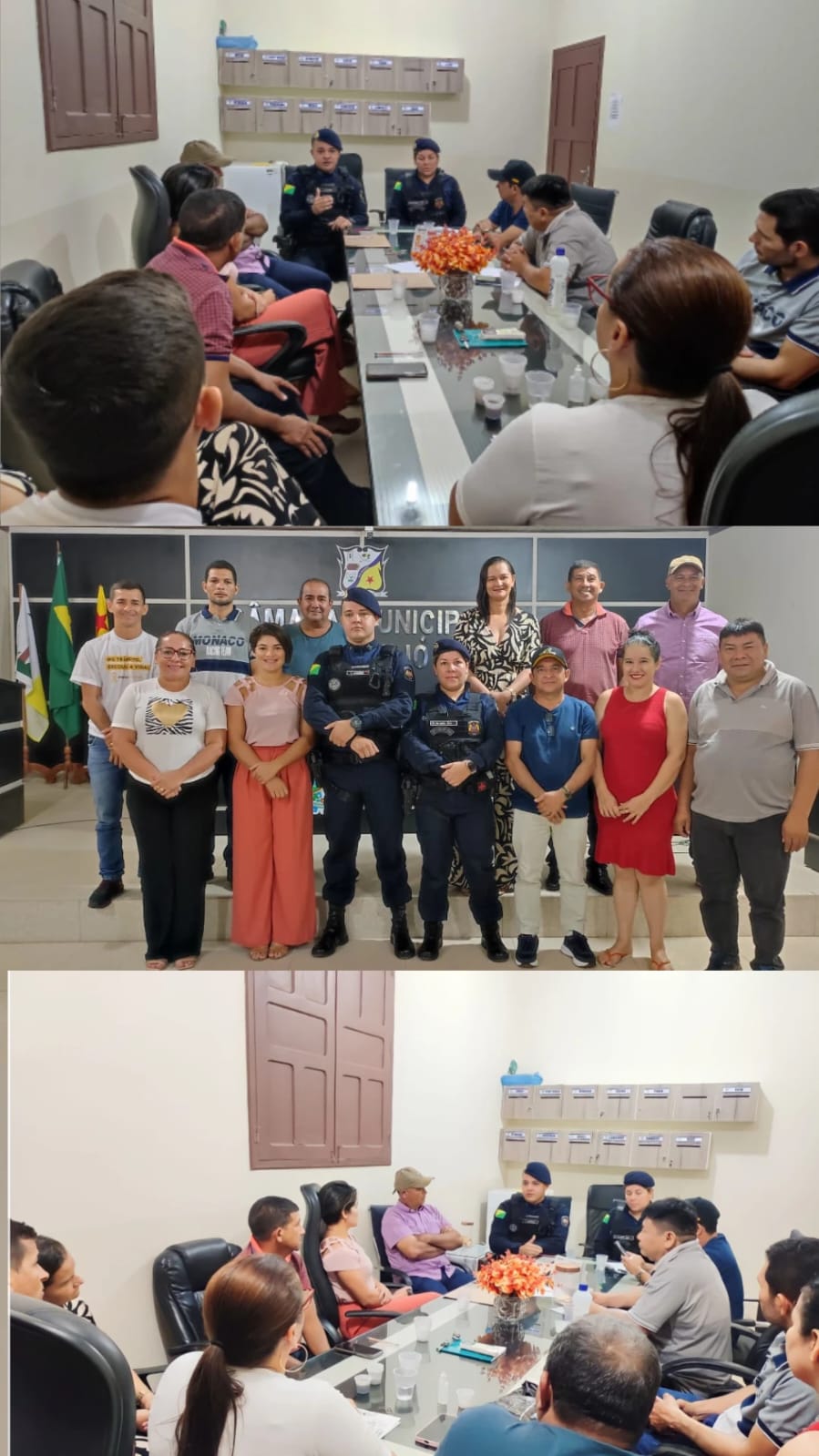 ENCONTRO DOS VEREADORES DE FEIJÓ COM A PATRULHA MARIA DA PENHA.