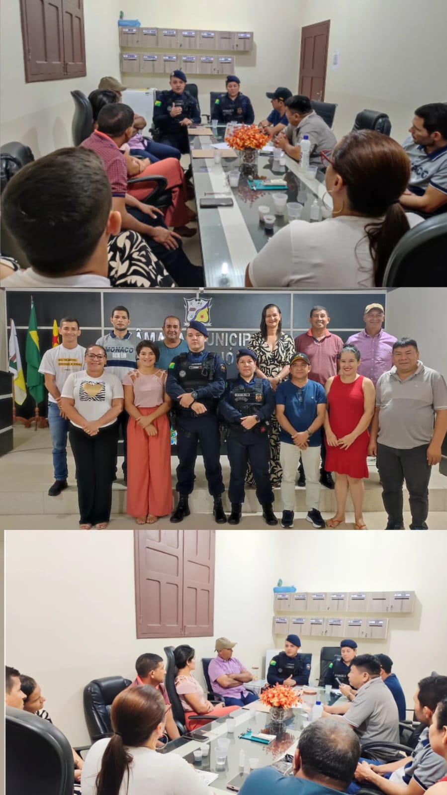 ENCONTRO DOS VEREADORES DE FEIJÓ COM A PATRULHA MARIA DA PENHA.