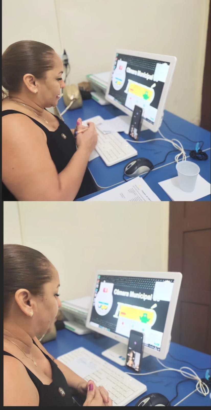 REUNIÃO COM A PROMOTORA DE JUSTIÇA.