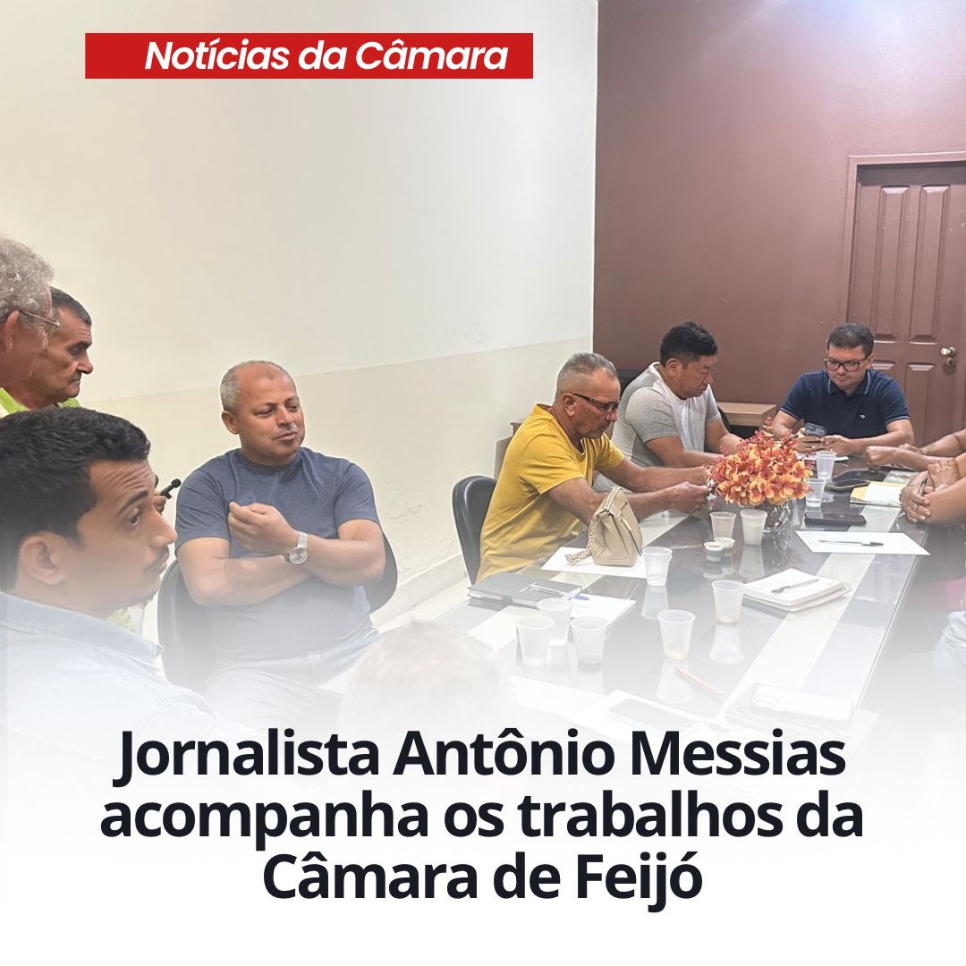 Jornalistas acompanham os trabalhos da Câmara de Feijó